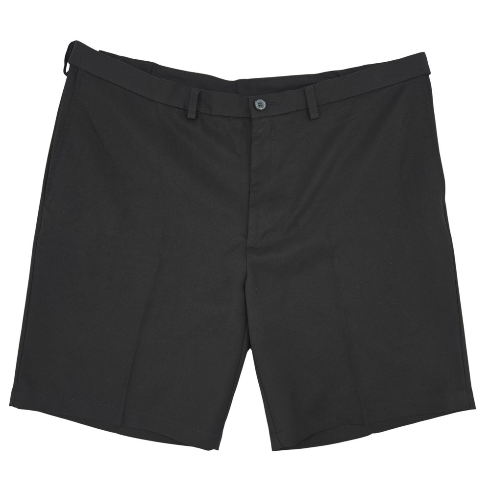Haggar 42 Cool 18 Pro Shorts Mens Black Golf Performance Athleisure